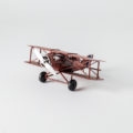 Avión Biplano rojo-4